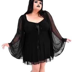 Foxblood Janey dress plus size goth witchy 3xl